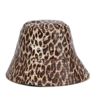 Jil Sander - Leopard-print bucket hat | Mytheresa