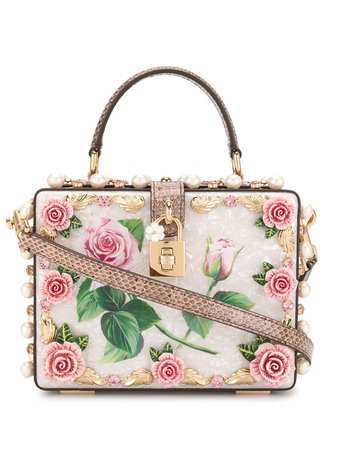 Dolce & Gabbana Sac à Main à Appliques Fleurs - Farfetch