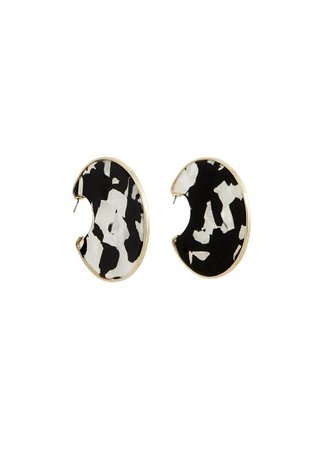 MANGO Tortoiseshell earrings
