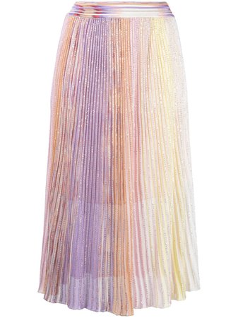 Missoni sequin-embellished long pleated skirt - FARFETCH