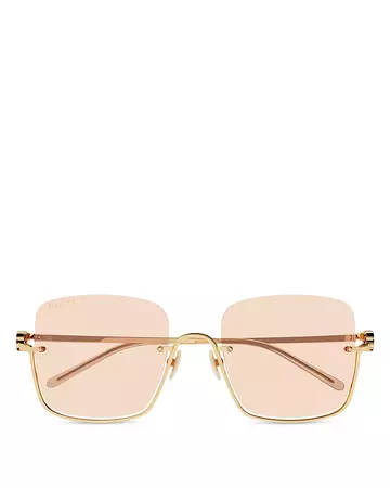 Gucci 54mm Kering GG Upside Down Squared Sunglasses