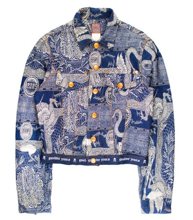 Middleman Store sur Instagram : Releasing Friday: Jean Paul Gaultier Jacquard Tattoo Trucker Jacket. The Gaultier Jeans line played a crucial roll in immortalizing Jean…
