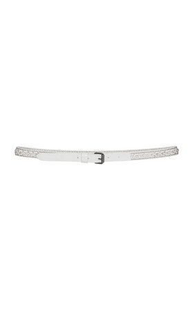 Off-White c/o Virgil Abloh Studded Leather Skinny Belt