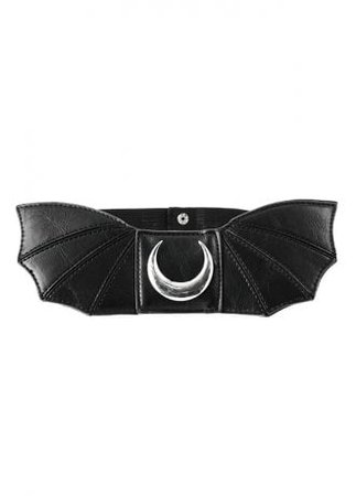 Restyle Moon Bat Wings Gothic Belt | Attitude Clothing