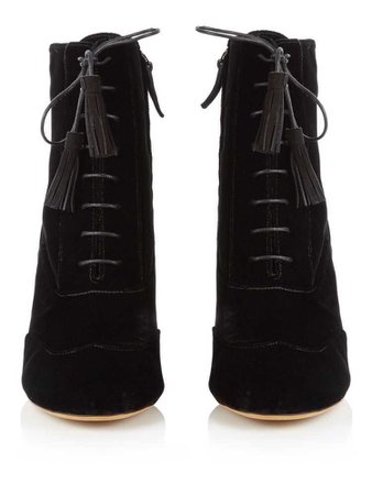 Tabitha Simmons | block-heel velvet ankle boots