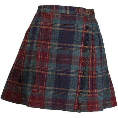 vintage plaid tartan school girl skirt