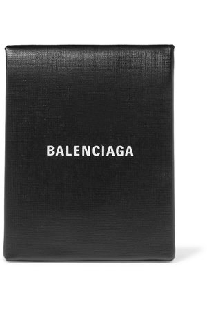 Balenciaga | Shopping Envelope printed textured-leather clutch | NET-A-PORTER.COM