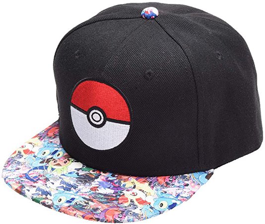 Amazon.com: Youth Hat for Boys Black Snapback Hat for Girls Kids Flat Bill Hat (Black): Clothing
