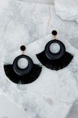 Stunning Black Fringe Earrings - Statement Earrings - Jewelry - $20.00 – Red Dress