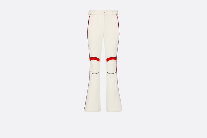DiorAlps Flared Ski Pants White Technical Fabric | DIOR