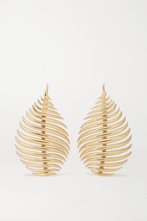 Gold Flame 18-karat gold earrings | Fernando Jorge | NET-A-PORTER