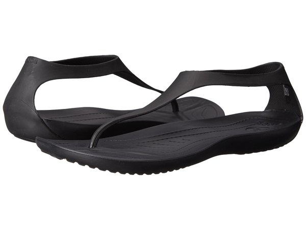 Crocs - Sexi Flip (Black/Black) Women's Sandals