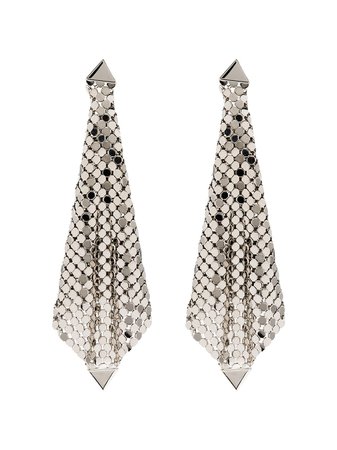 Paco Rabanne Silver-Tone Earrings Ss20 | Farfetch.com