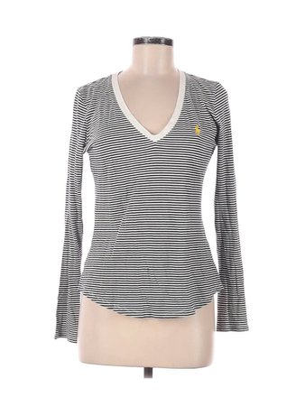 Ralph Lauren 100% Cotton Stripes Black Long Sleeve T-Shirt Size M - 66% off | thredUP