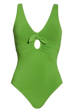 Robin Piccone Ava One-Piece Plunge Swimsuit | Nordstrom