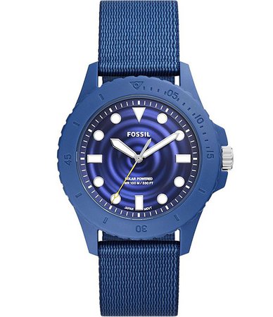 Fossil FB-01 Solar-Powered Blue ocean material Strap Watch