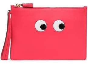 Eyes Embossed Leather Pouch