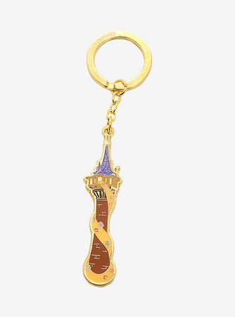 Loungefly Disney Tangled Rapunzel Tower Enamel Keychain - BoxLunch Exclusive