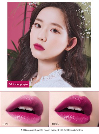 sexy red wine dark berry AliExpress korean contour lips purple - Google Search