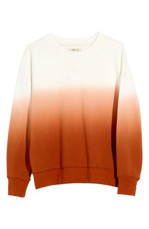 Madewell Mainstay Dip Dyed Sweatshirt