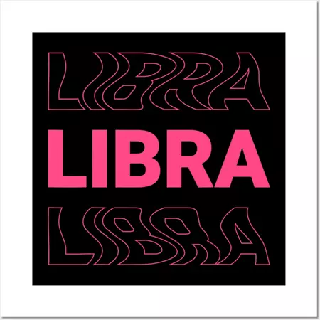 Aesthetic Libra Astrology Sign Horoscope - Libra - Posters and Art Prints | TeePublic