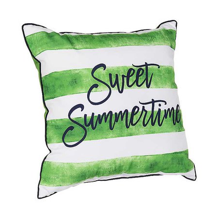 Sweet Summertime Stripe Outdoor Pillow | Kirklands