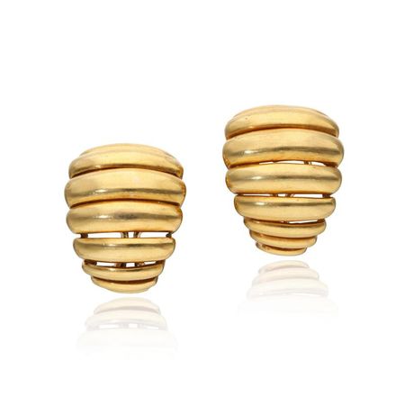 Cartier Vintage Gold Earclips Available For Immediate Sale At Sotheby’s