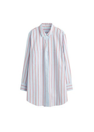 Violeta BY MANGO Striped cotton shirt