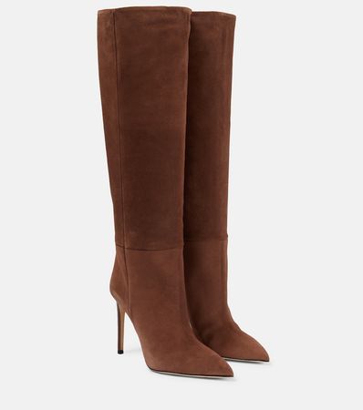 Suede Knee High Boots in Brown - Paris Texas | Mytheresa