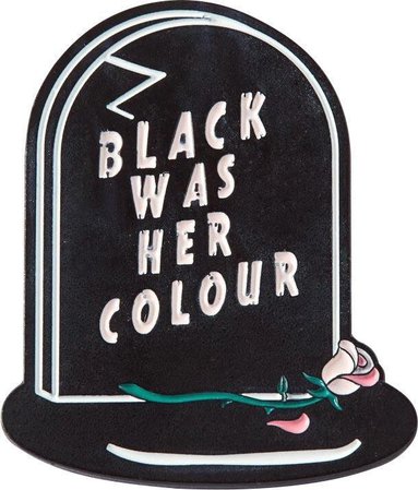 Punky Pins - Black Was Her Colour Epitaph Enamel Pin - Buy Online Australia – Beserk