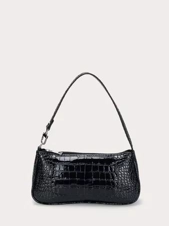 Crocodile Baguette Bag | SHEIN USA