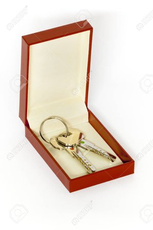 jewel box gift  with keys