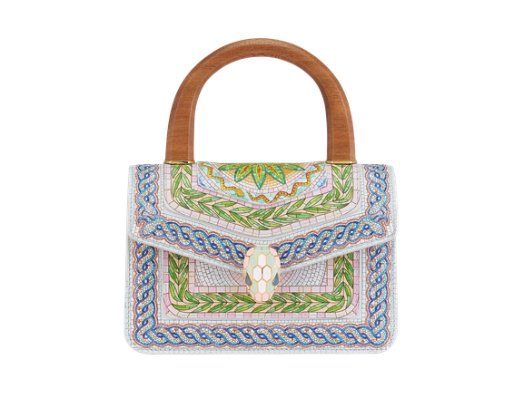 BVLGARI x CASABLANCA Mosaic Top Handle Bag