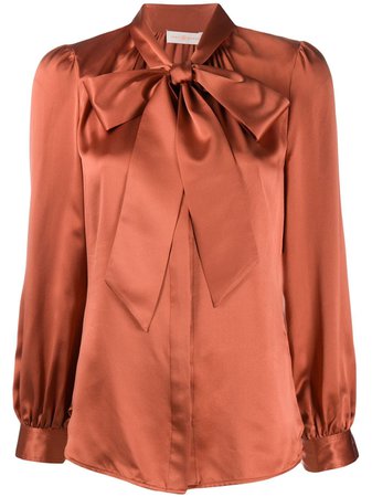 Pink Tory Burch pussy bow blouse 76174 - Farfetch