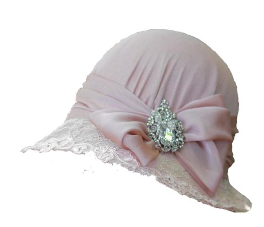light pink vintage hat