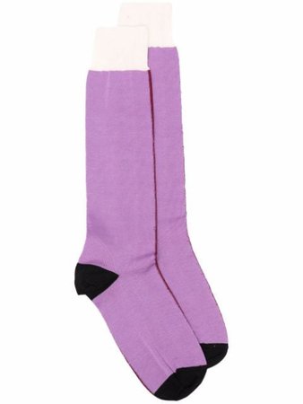 Marni colour-block Exposed Seam Socks - Farfetch
