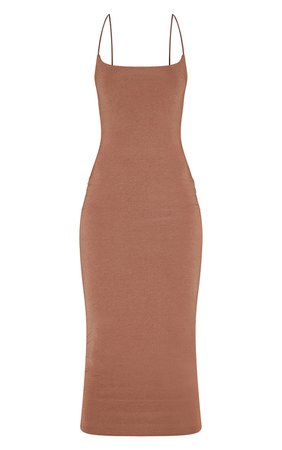 PLT Recycled Tall Nude Contour Strappy Midi Dress