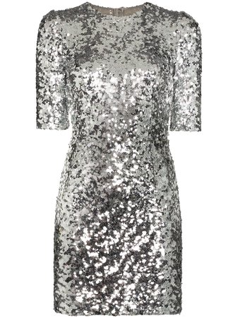 Dolce & Gabbana Sequinned Mini Dress - Farfetch