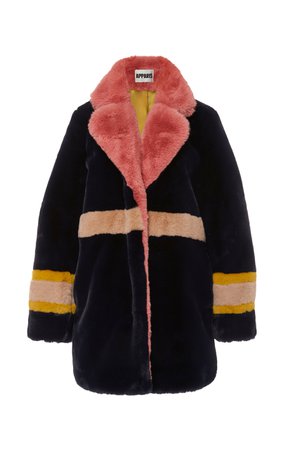 Lisa Collared Faux-Fur Coat by Apparis | Moda Operandi