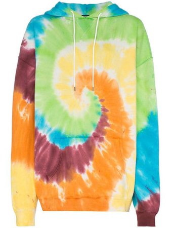 R13 tie-dye oversized hoodie $534 - Buy SS19 Online - Fast Global Delivery, Price