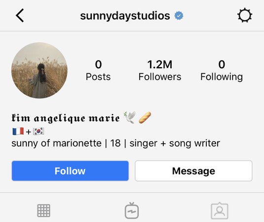 MARIONETTE SUNNY’S OFFICIAL INSTAGRAM ACCOUNT
