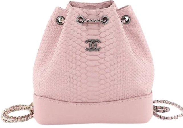 pink chanel backpack bag