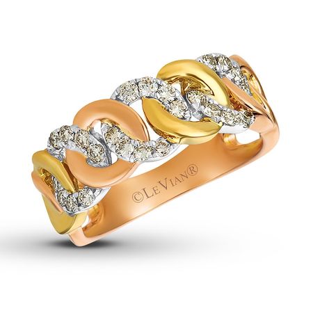 Le Vian Diamond Ring 3/8 carat tw 14K Tri-Color Gold | Jared
