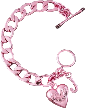 pink juicy couture charm bracelet