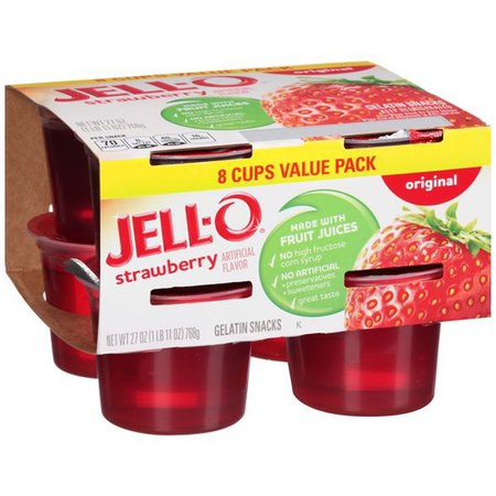 JELL-O Original Strawberry Gelatin - 27oz/8pk : Target