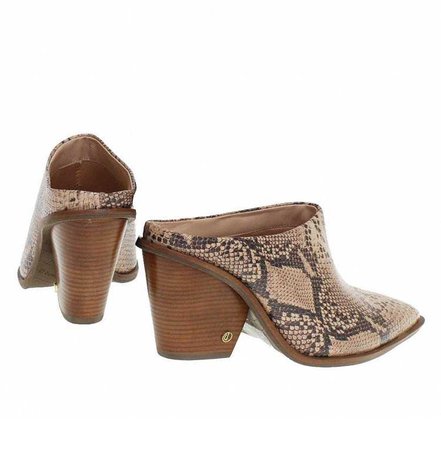 boot ankle snake print