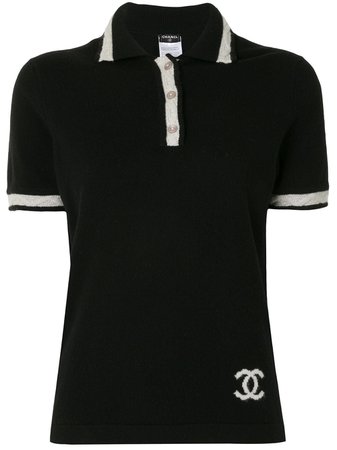 Chanel Pre-Owned 2004 Cashmere Cc Polo Shirt Vintage | Farfetch.Com