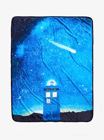 Doctor Who Starry Night Throw Blanket - BoxLunch Exclusive
