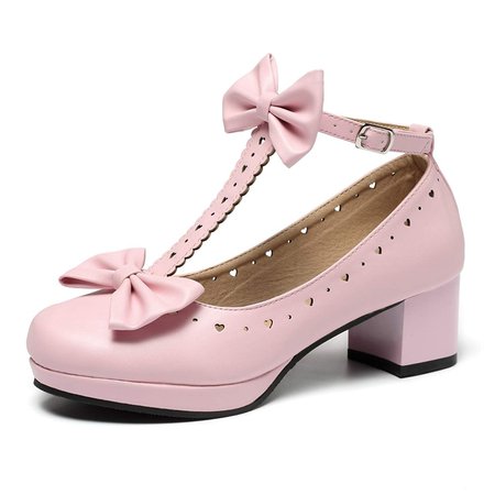 pink mary jane shoes lolita - Google Search
