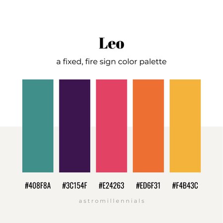 leo color scheme - Google Search